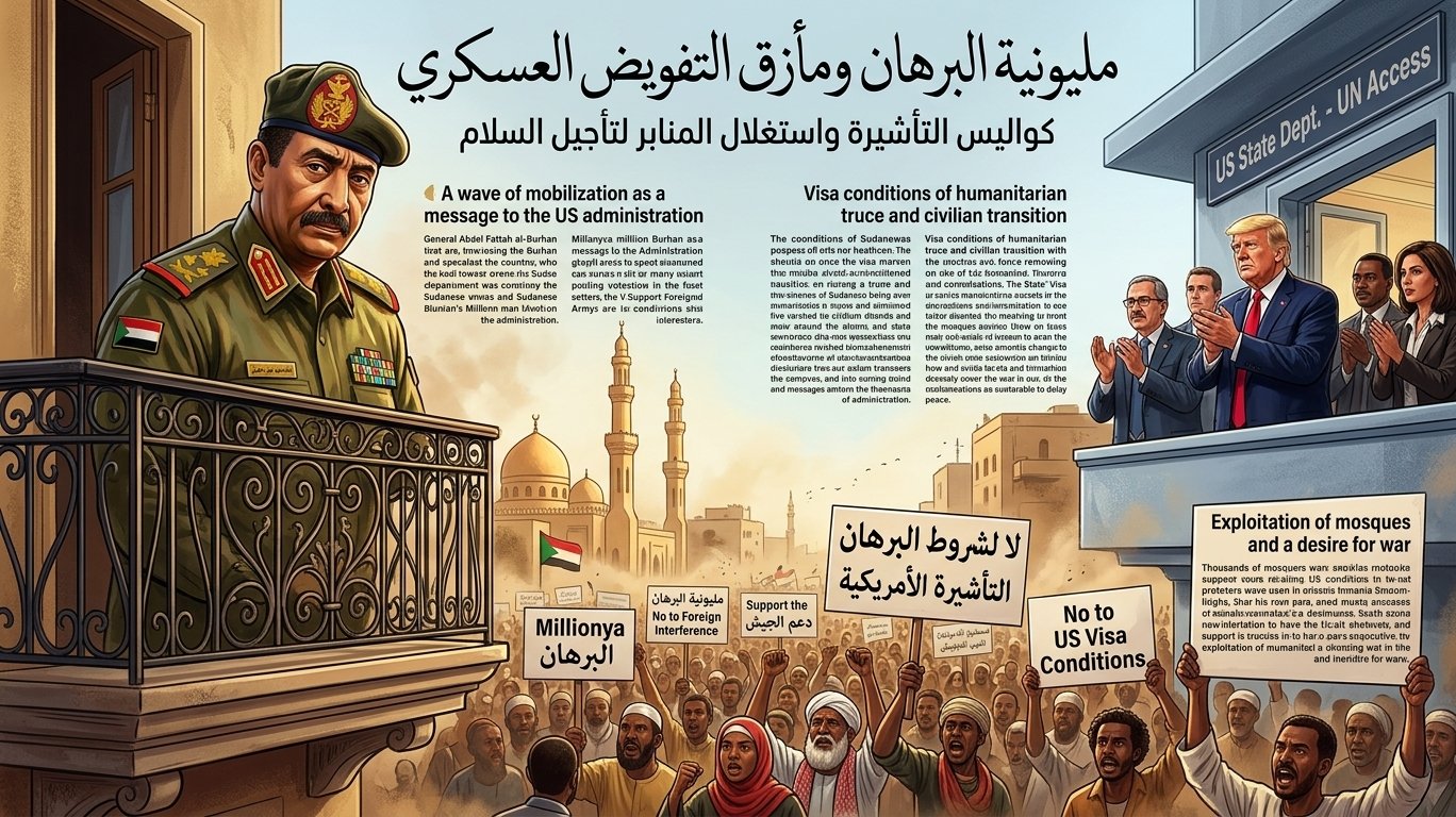 حين تُستغل المنابر لتأجيل السلام: كواليس "مليونية البرهان" ومأزق التفويض العسكري"